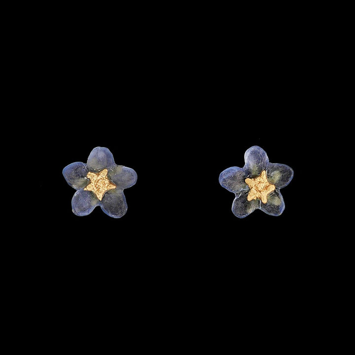 Forget Me Not Earrings - Petite Post - Michael Michaud Jewellery