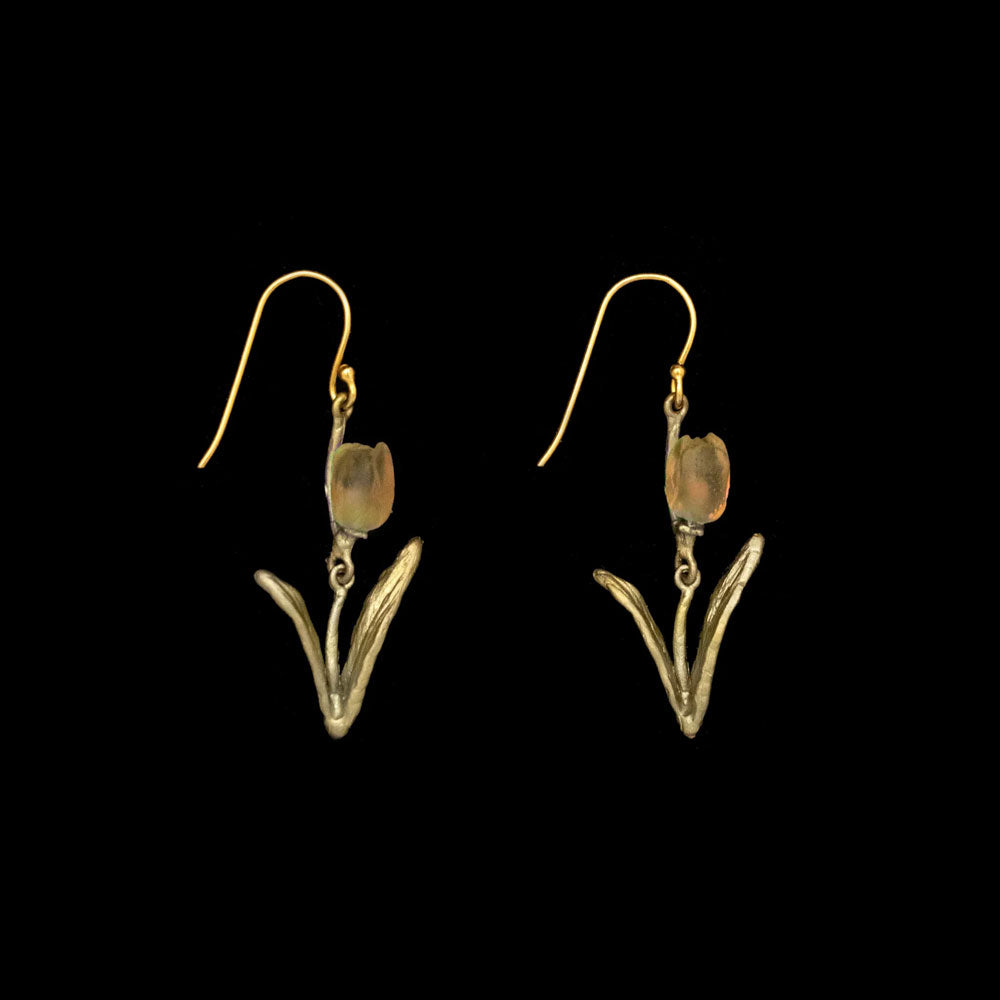 チューリップ ワイヤーピアス イエロー / Tulip Wire Earrings Yellow