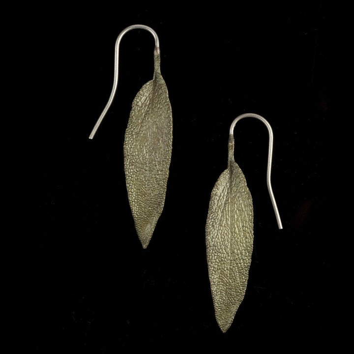 Sage Earrings - Leaf - Michael Michaud Jewellery