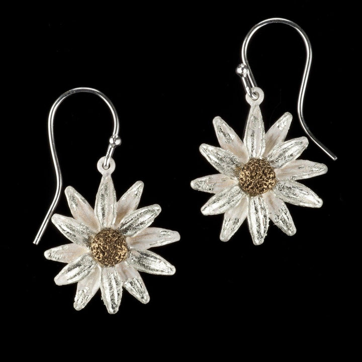 Daisy Earrings - Wire Drop - Michael Michaud Jewellery
