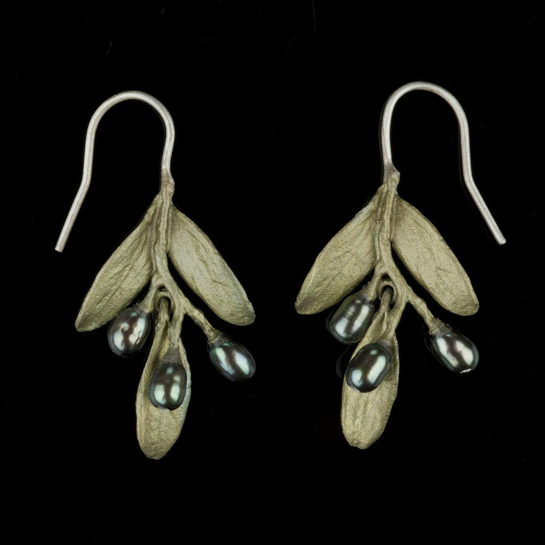 Olive Earrings - Wire Drop - Michael Michaud Jewellery