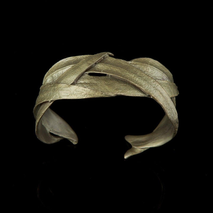 Eucalyptus Long Leaf Cuff Bracelet - Michael Michaud Jewellery