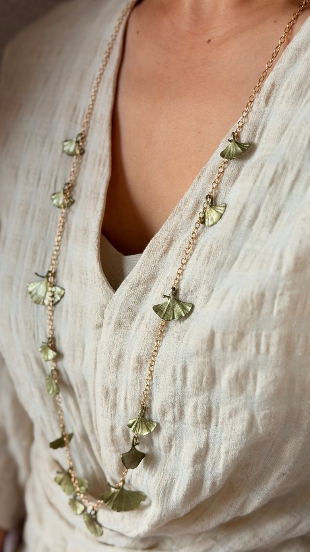 Ginkgo Necklace - Long