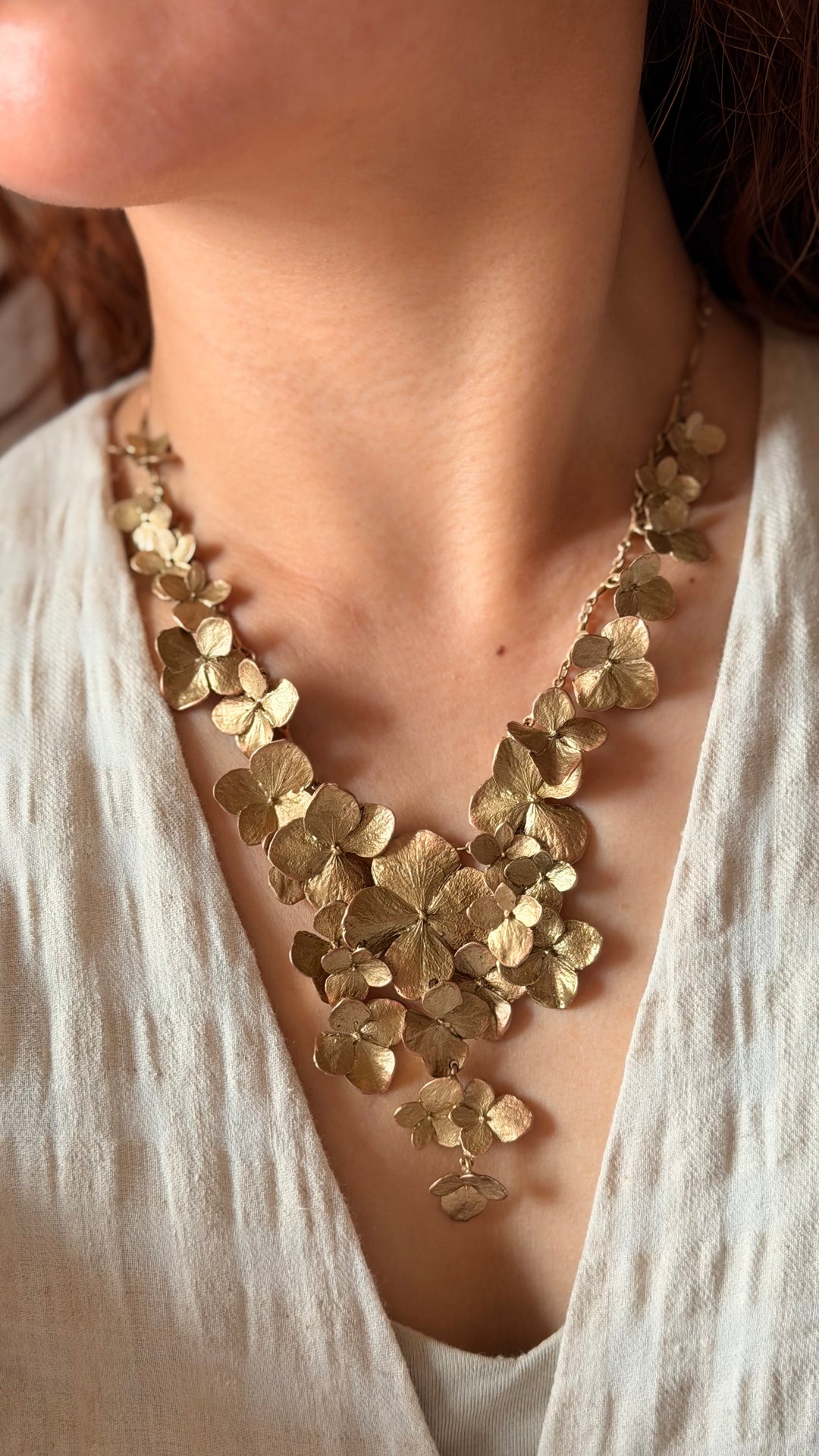 Hydrangea Necklace - Full Petals