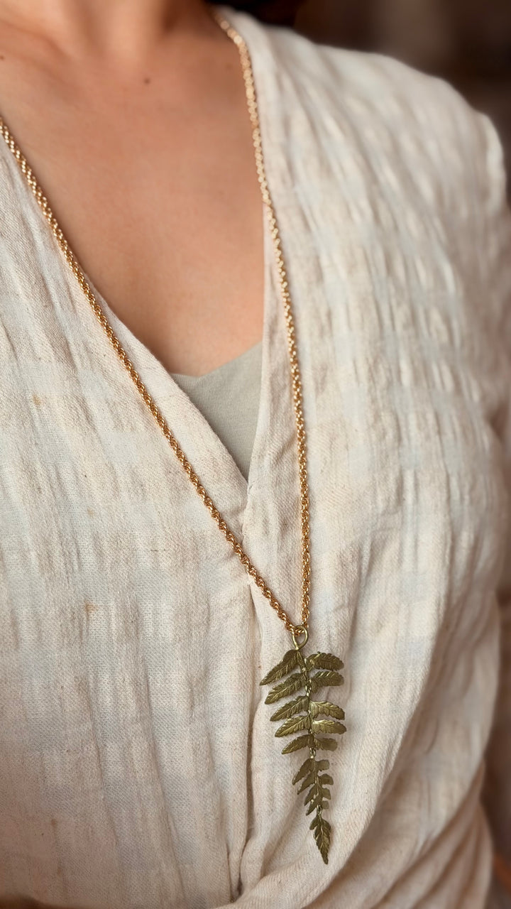Fern Necklace - 30" Long