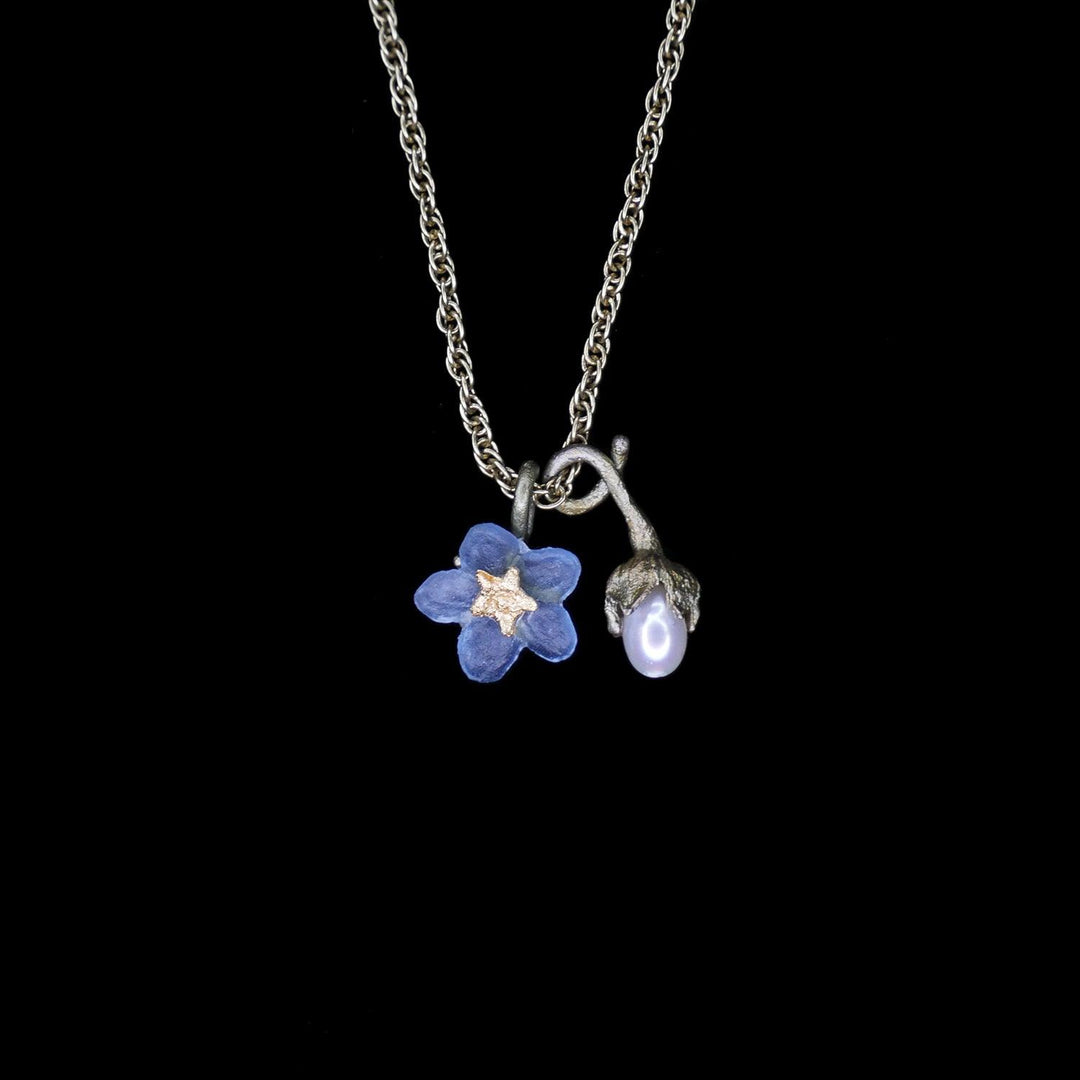 Forget Me Not Pendant - Petite Flower - Michael Michaud Jewellery
