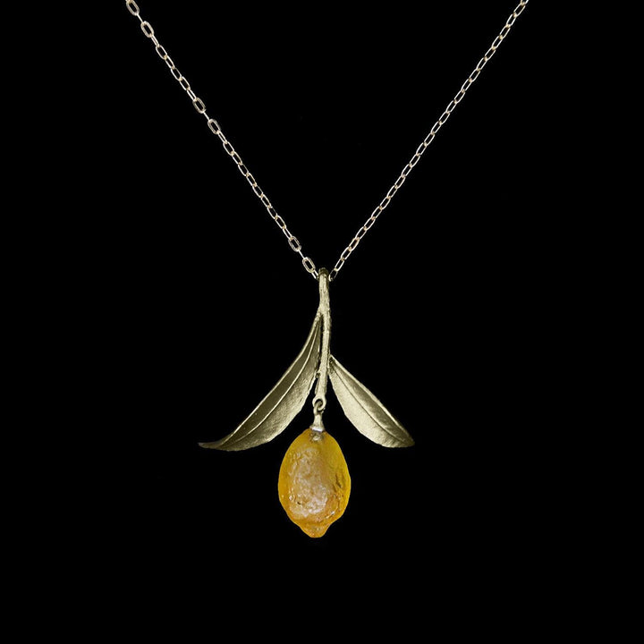 Lemon Drop Pendant - Leaf - Michael Michaud Jewellery