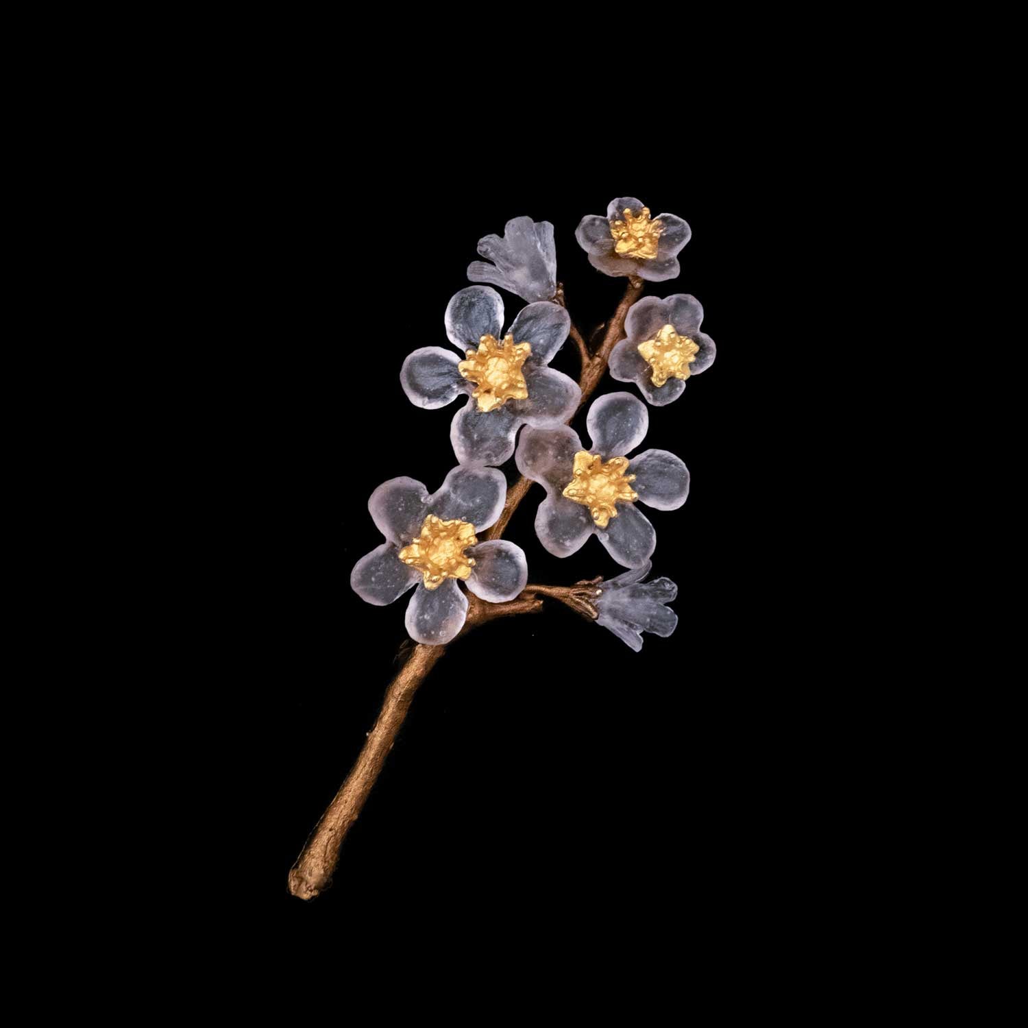 マイケルミショー　　アジサイ ブローチ Cherry Blossom Brooch - Petals – Michael Michaud Jewellery Japan
