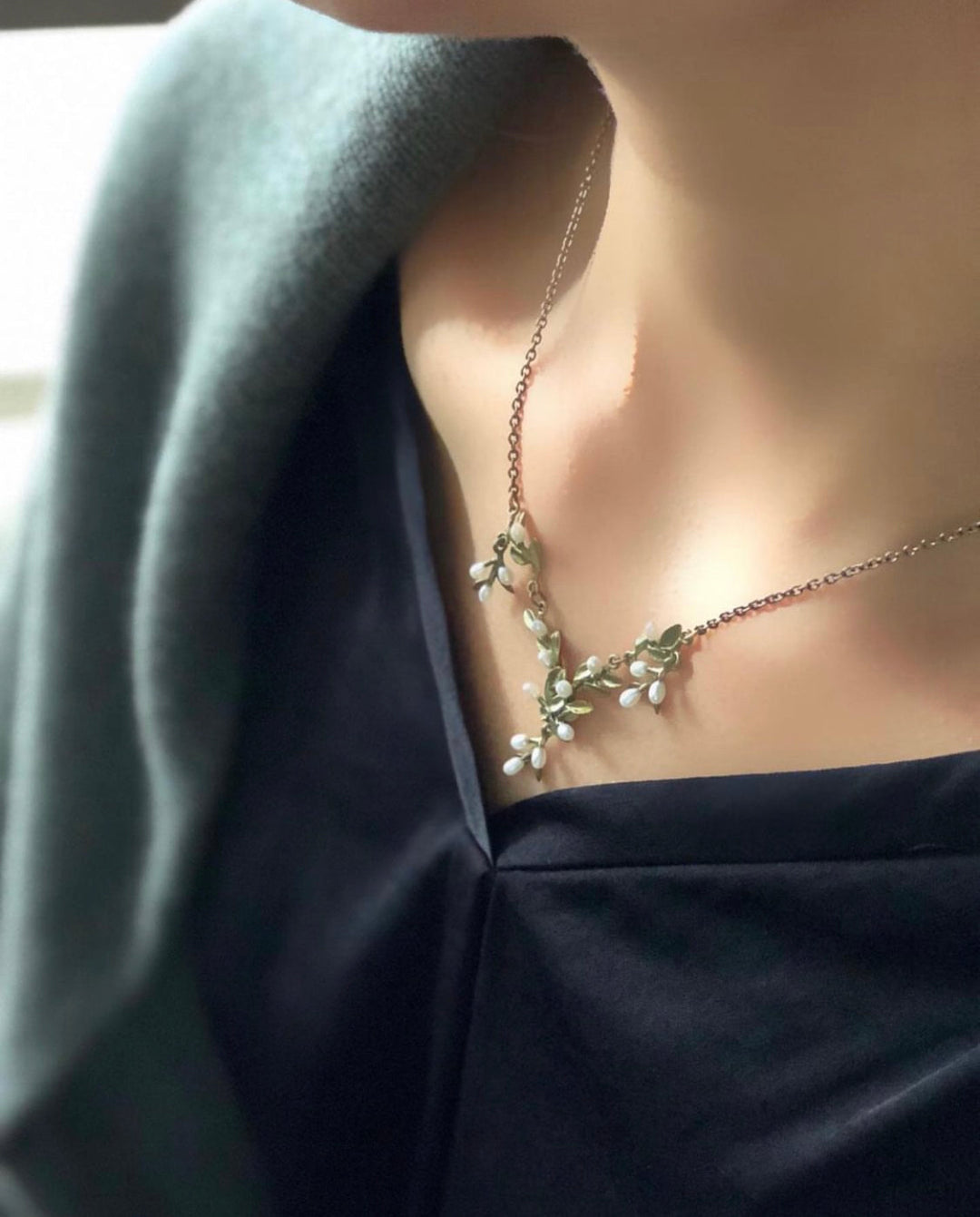 Flowering Thyme Necklace - Drop