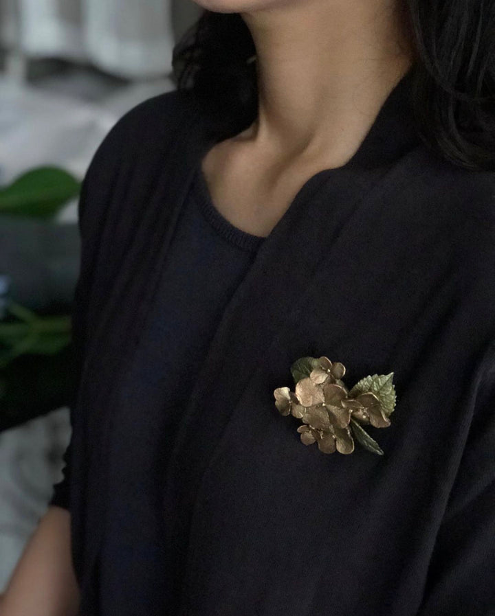 Hydrangea Brooch