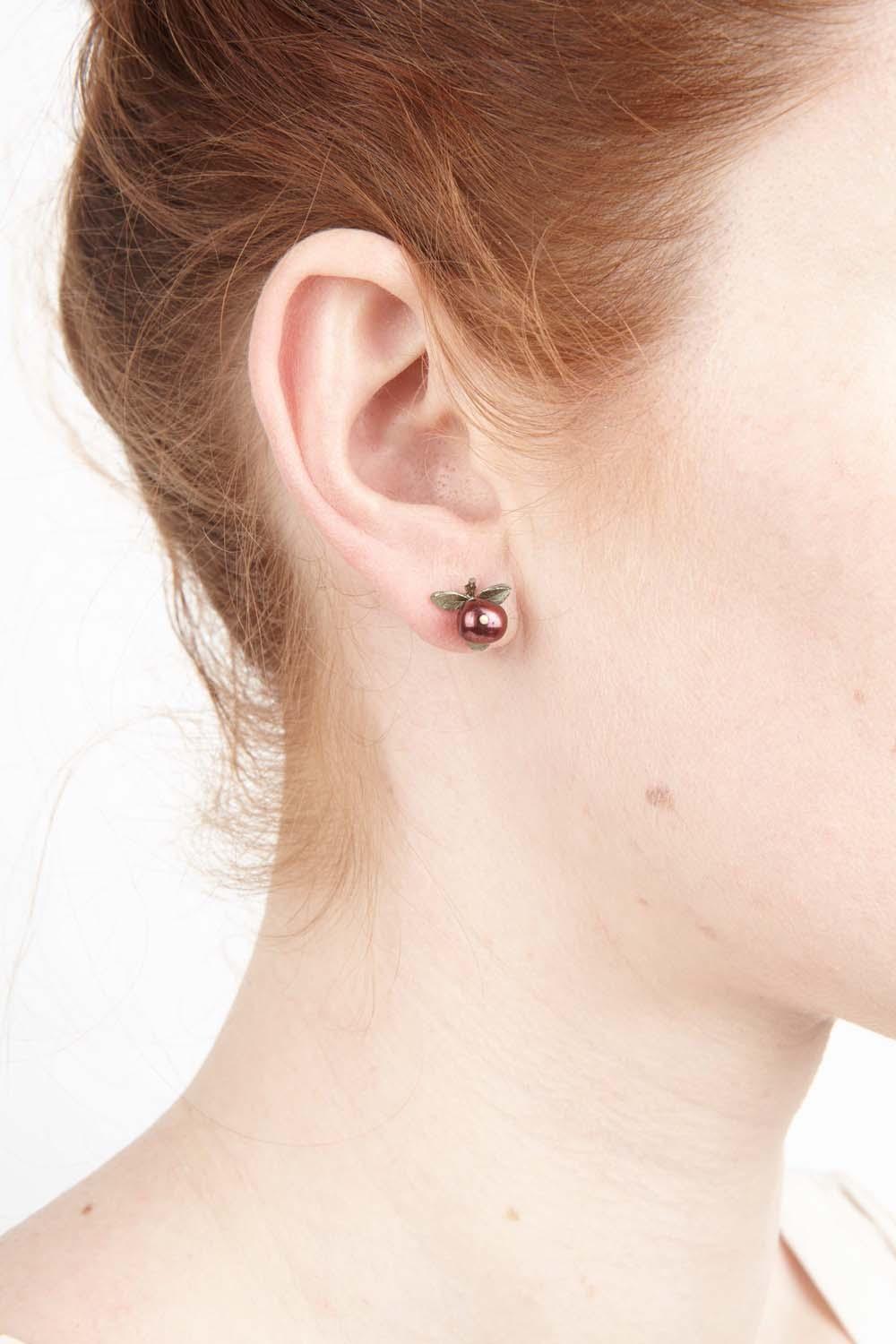 Cranberry Earrings - Post - Michael Michaud Jewellery