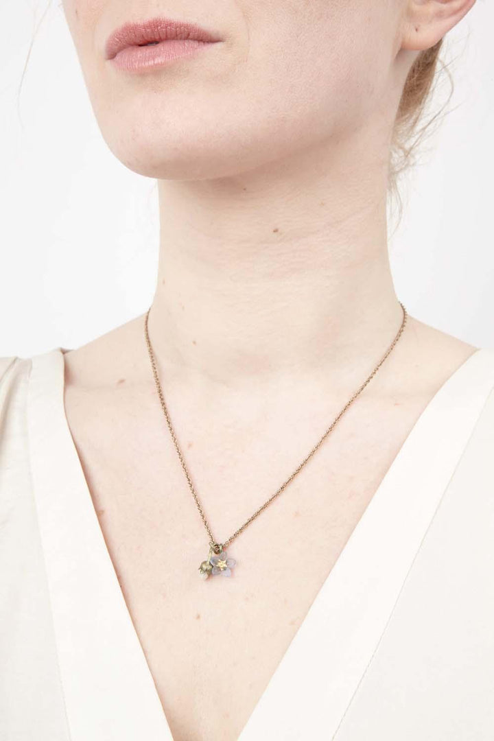Forget Me Not Pendant - Petite Flower - Michael Michaud Jewellery