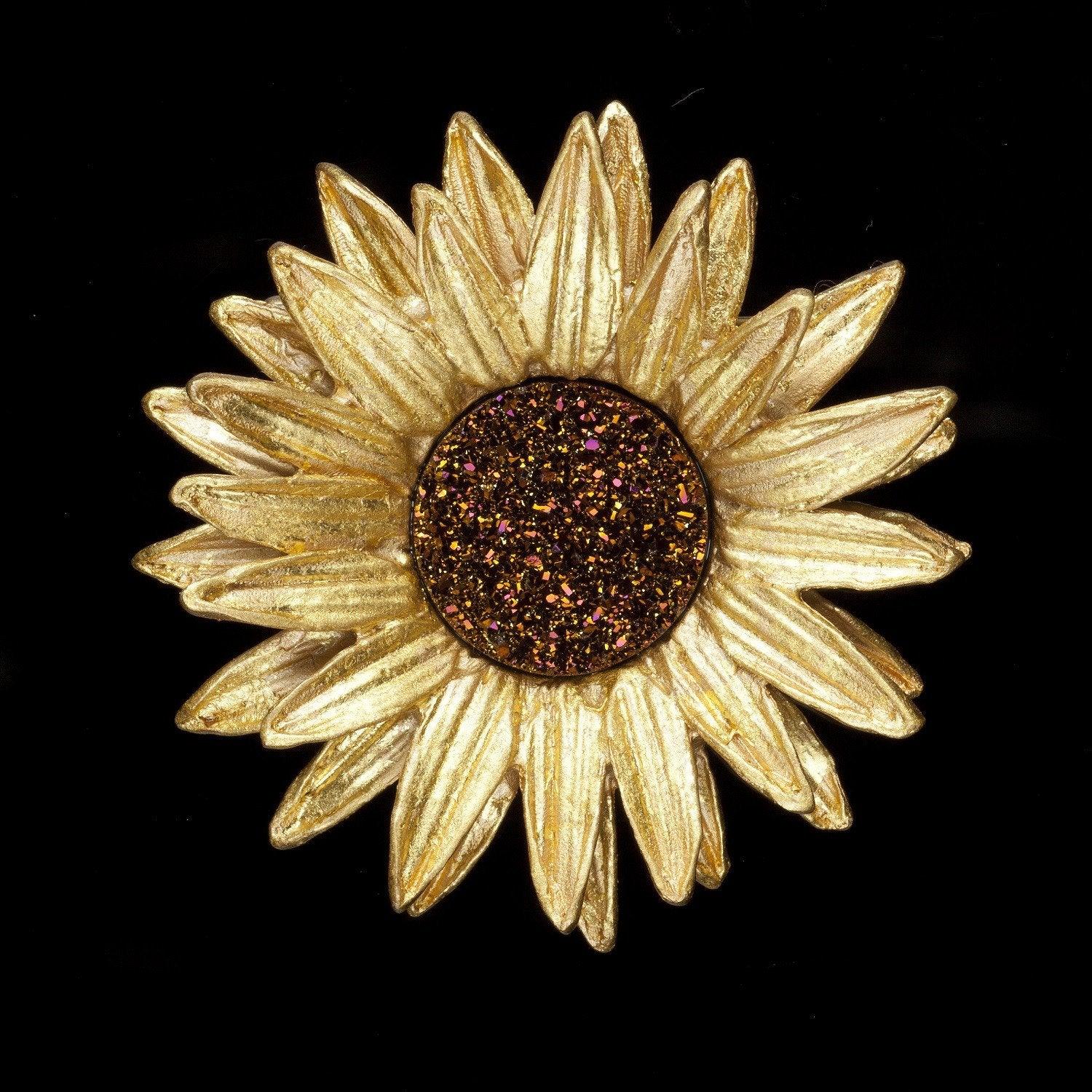 Sunflower Brooch: Radiant Floral Elegance – Michael Michaud