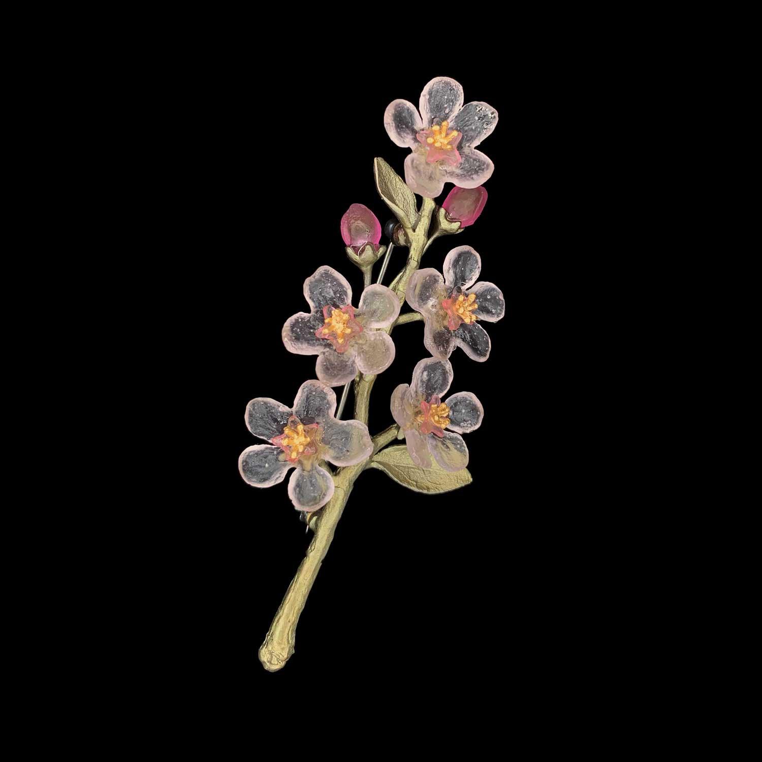 Peach Blossom Brooch – Michael Michaud Jewellery Japan
