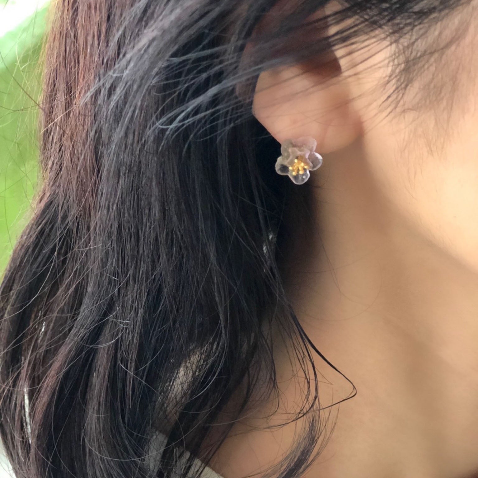 ピーチブロッサム スタッドピアス / Peach Blossom Stud Earrings