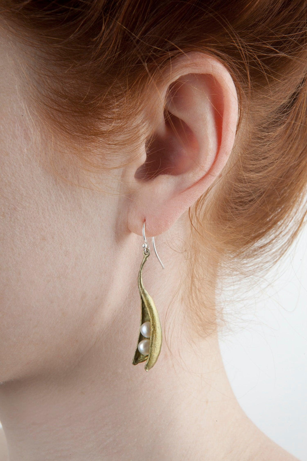 Pea Pod Earrings - Drop - Michael Michaud Jewellery