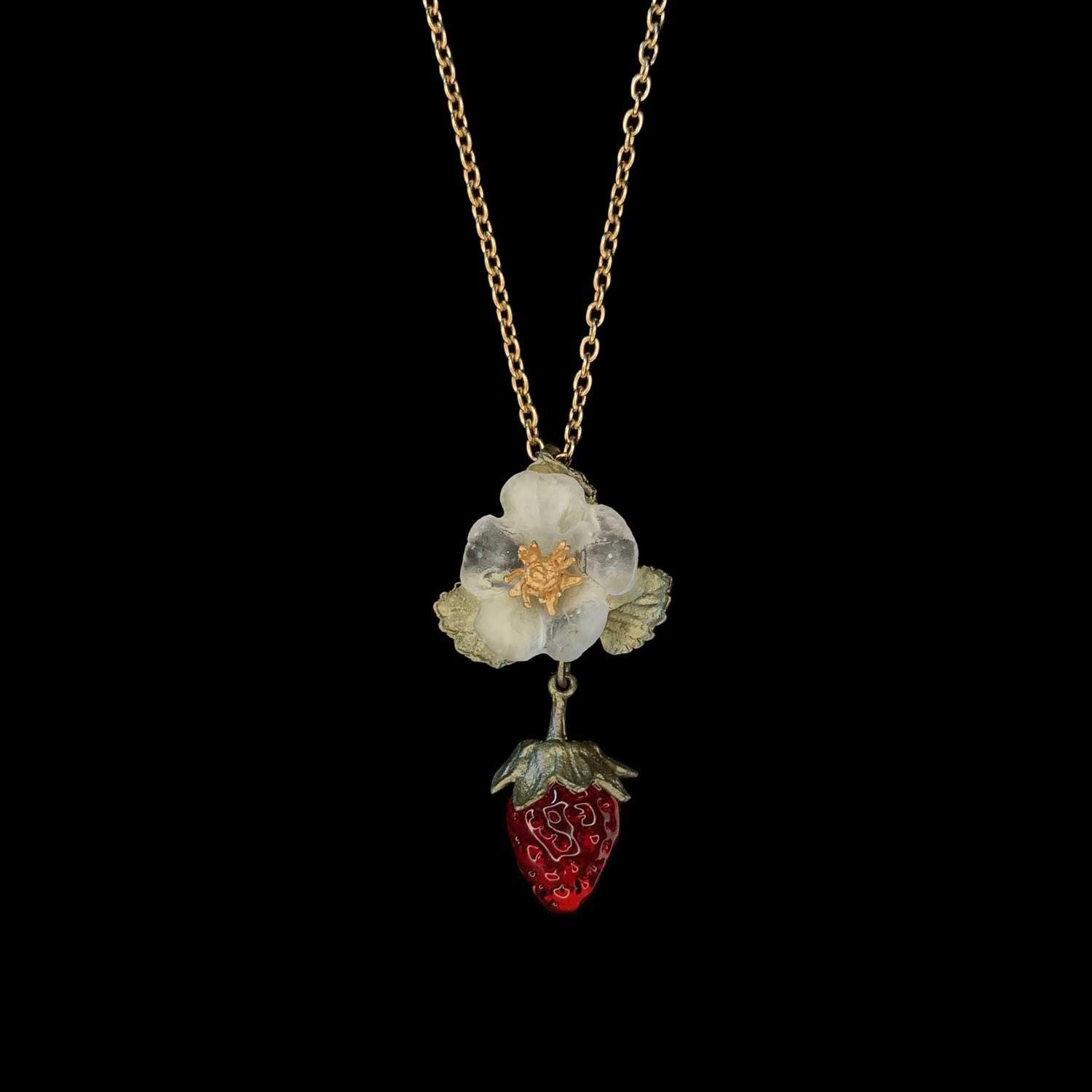 Strawberry Pendant - Single Drop Flower – Michael Michaud