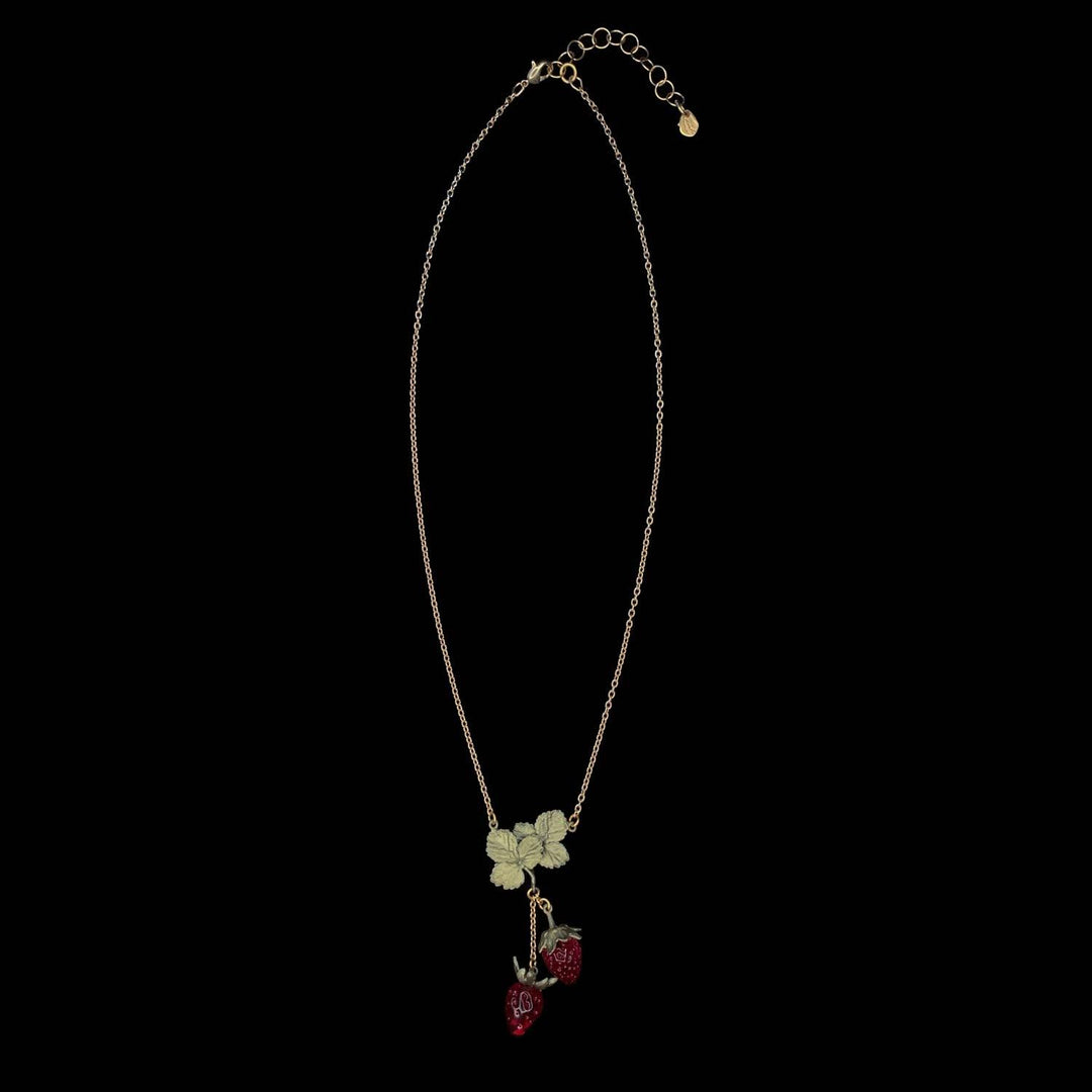 Strawberry Pendant - Double Drop - Michael Michaud Jewellery