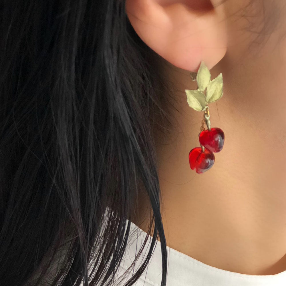 デリシャスアップル ポストピアス / Delicious Apple Earrings - Post