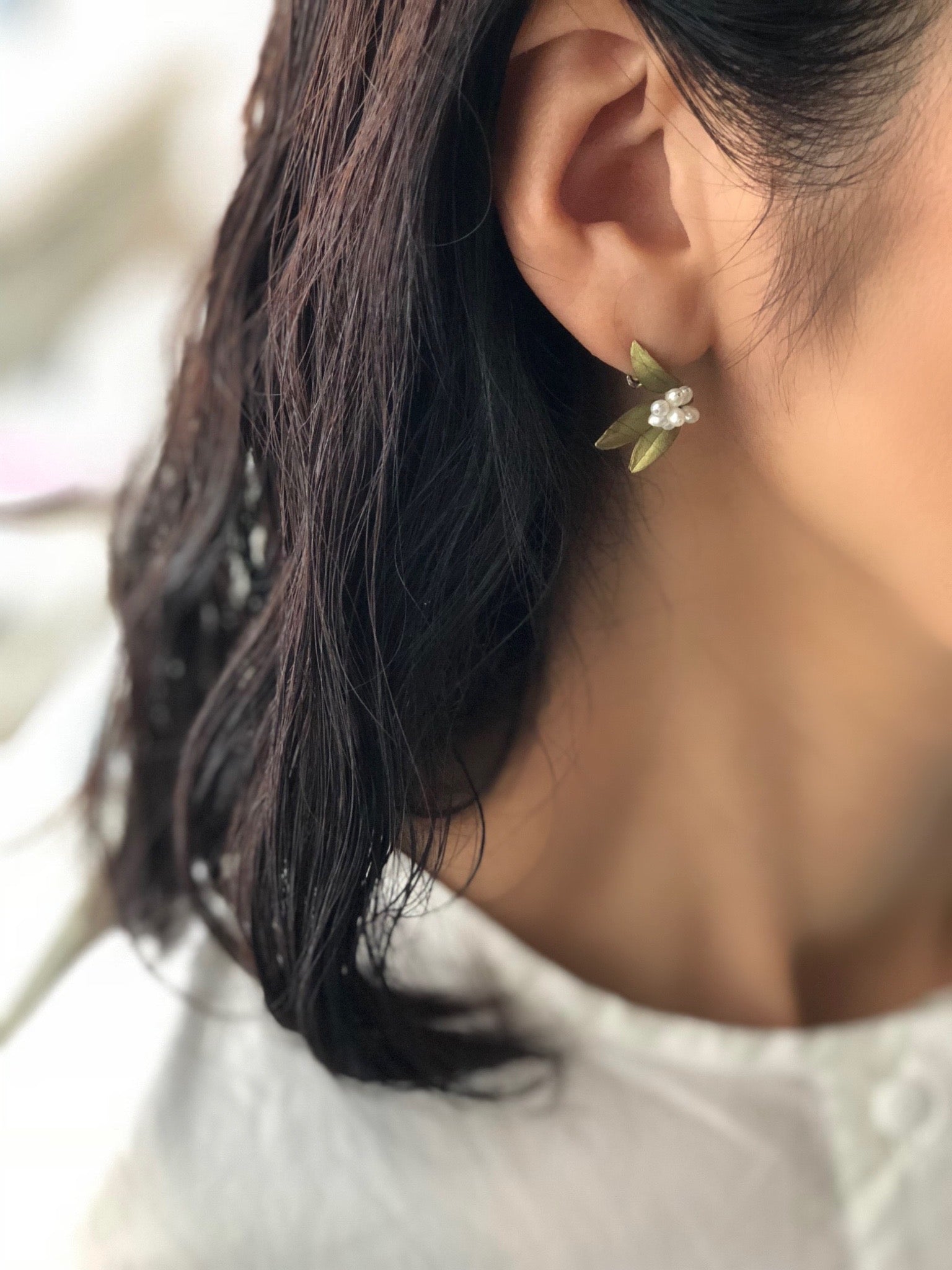 フラワーマートルのピアス - ポスト /  Flowering Myrtle Earrings - Post