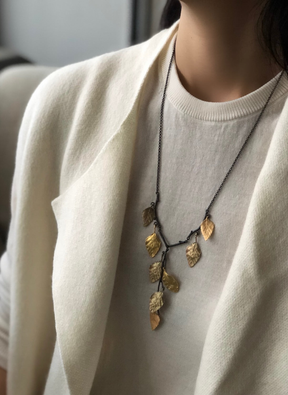 オータムバーチ 18" Yネックレス / Autumn Birch 18" Necklace