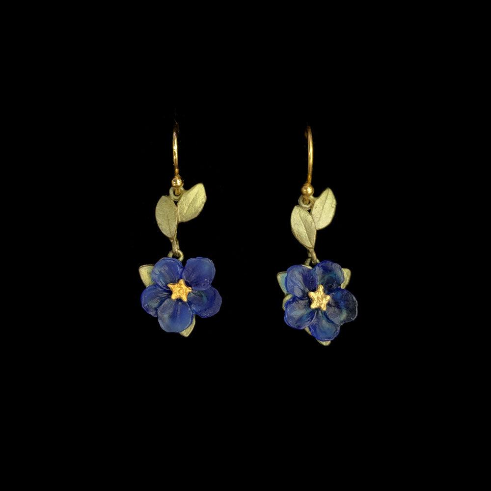 ブルーバイオレット ワイヤーピアス / Blue Violet Wire Earrings