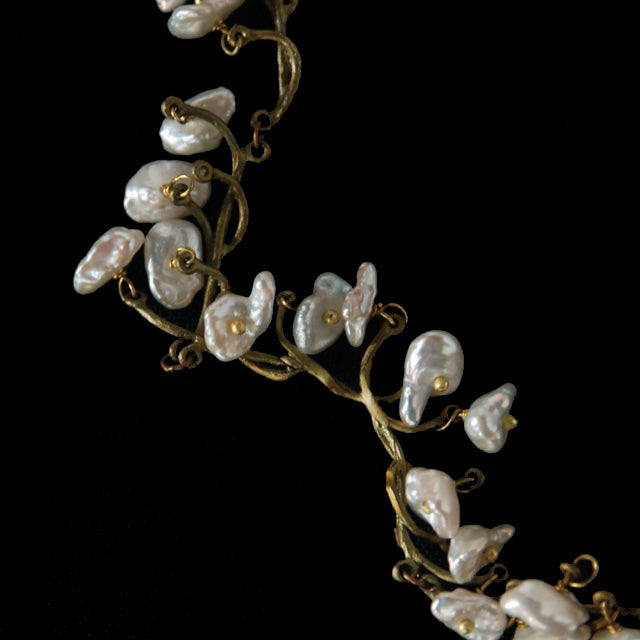 スズランのネックレス-ケシパール / Lily of the Valley-Keshi Pearls