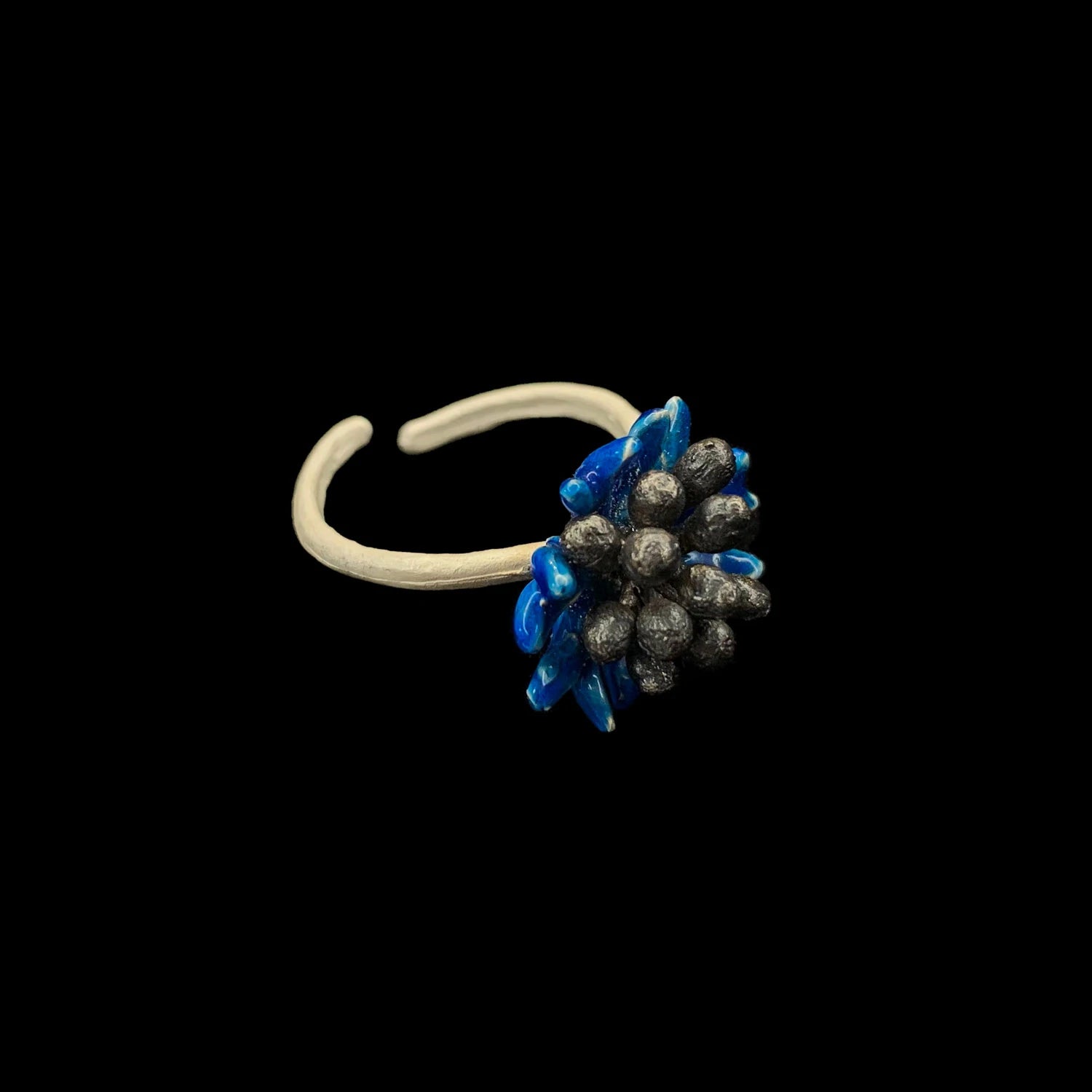 ヤグルマギクのリング / Blue Cornflower Ring