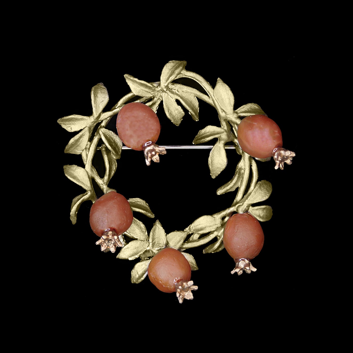 ザクロ リースブローチ Pomegranate Wreath Brooch マイケルミショー 