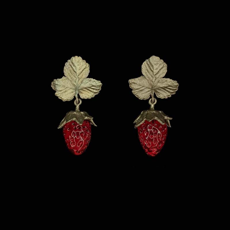 ストロベリーのピアス - ポスト / Strawberry Earrings - Post