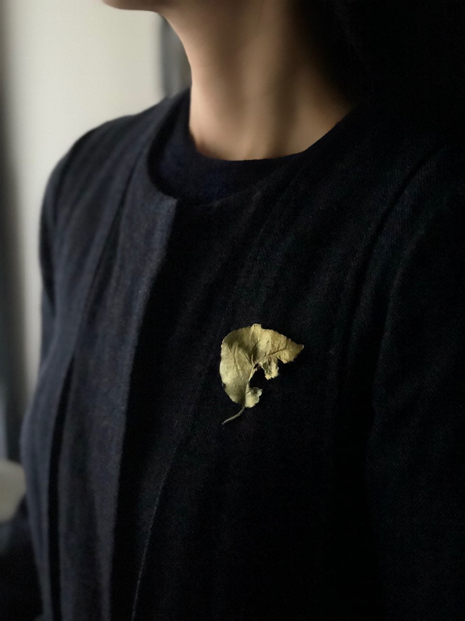 アップルリーフブローチ / Apple Leaf Brooch