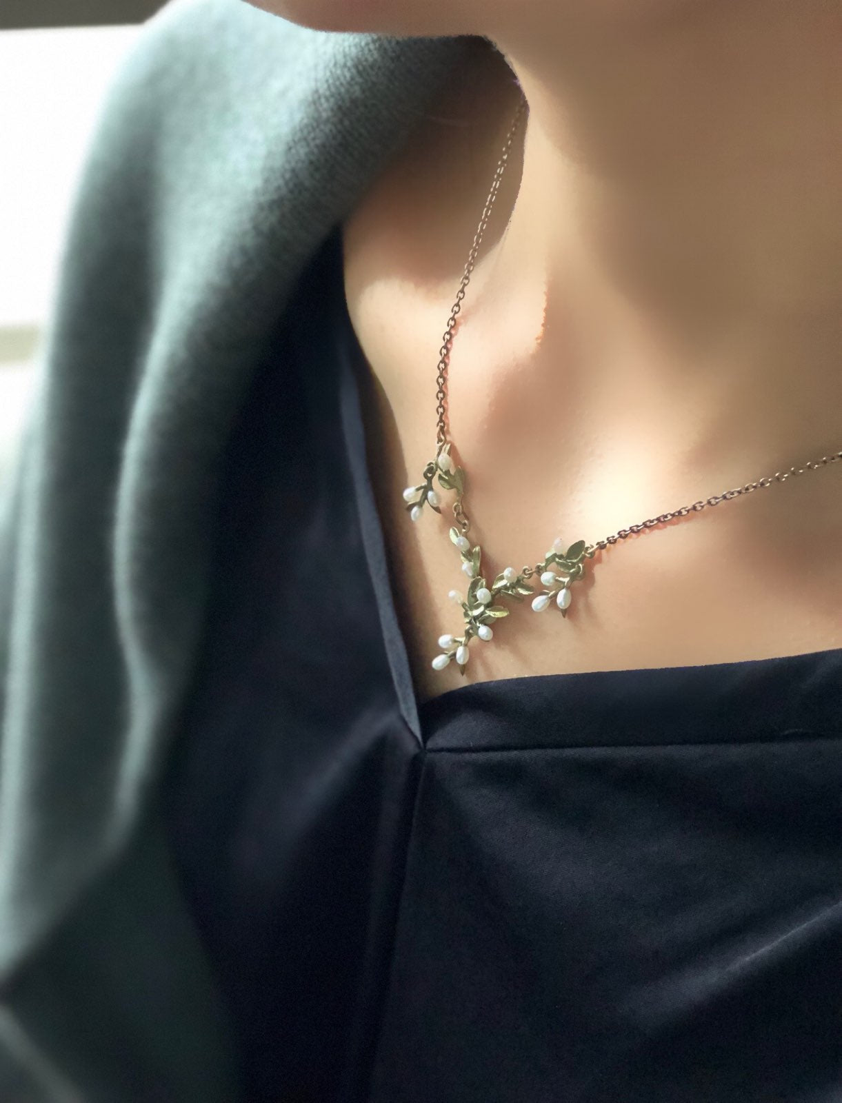 フラワータイム ネックレス - ドロップ / Flowering Thyme Necklace - Drop