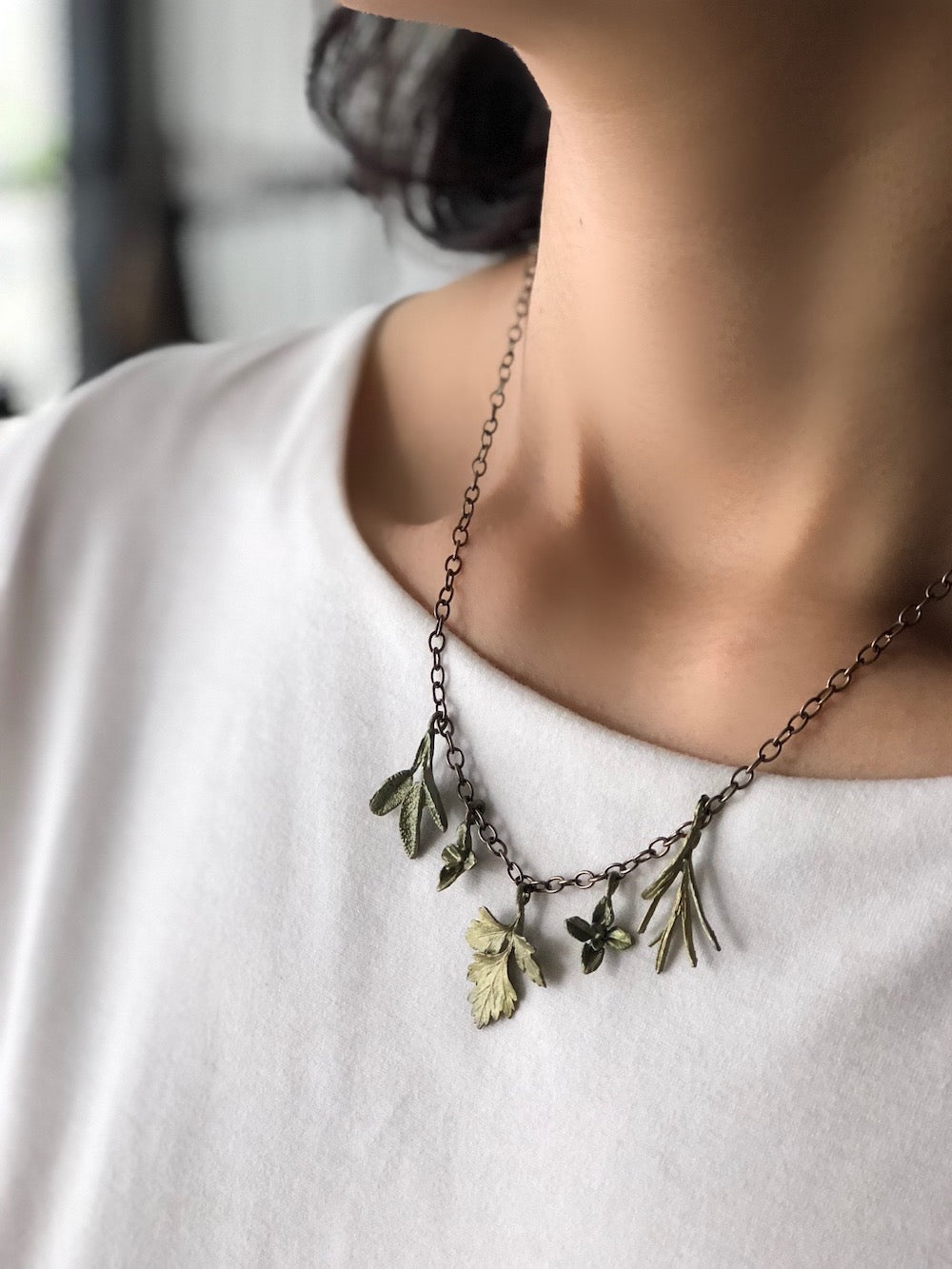 プチハーブのチャームネックレス / Petite Herb Charm Necklace