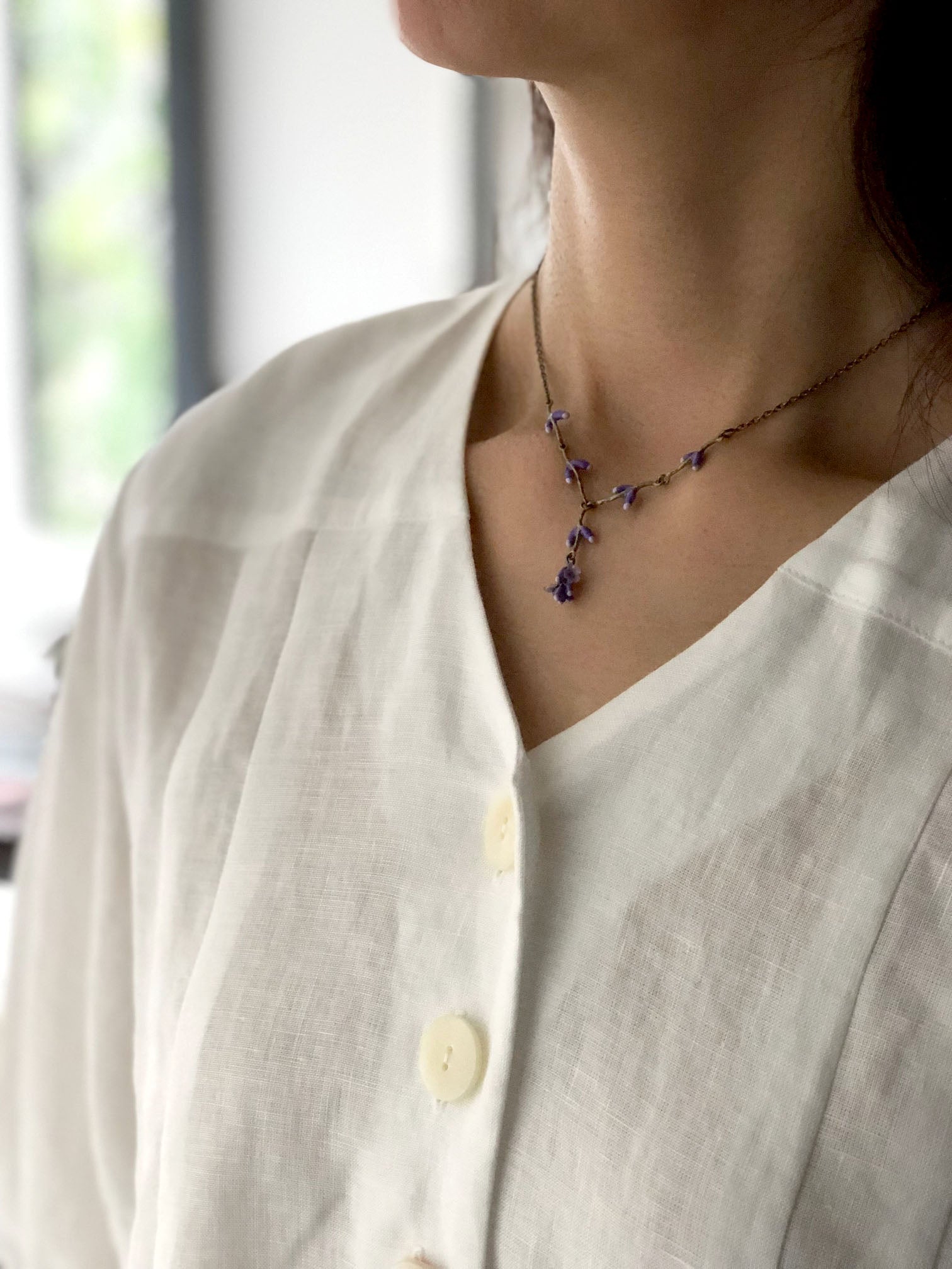 ラヴェンダー ネックレス / Lavender Necklace